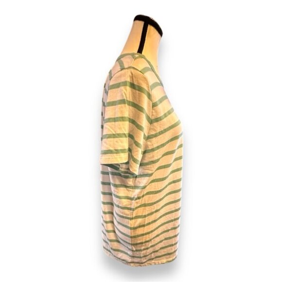 Women’s torrid 1 Mint Striped Everyday Signature Jersey Crew Neck Tee 14 16 1X - Picture 8 of 13